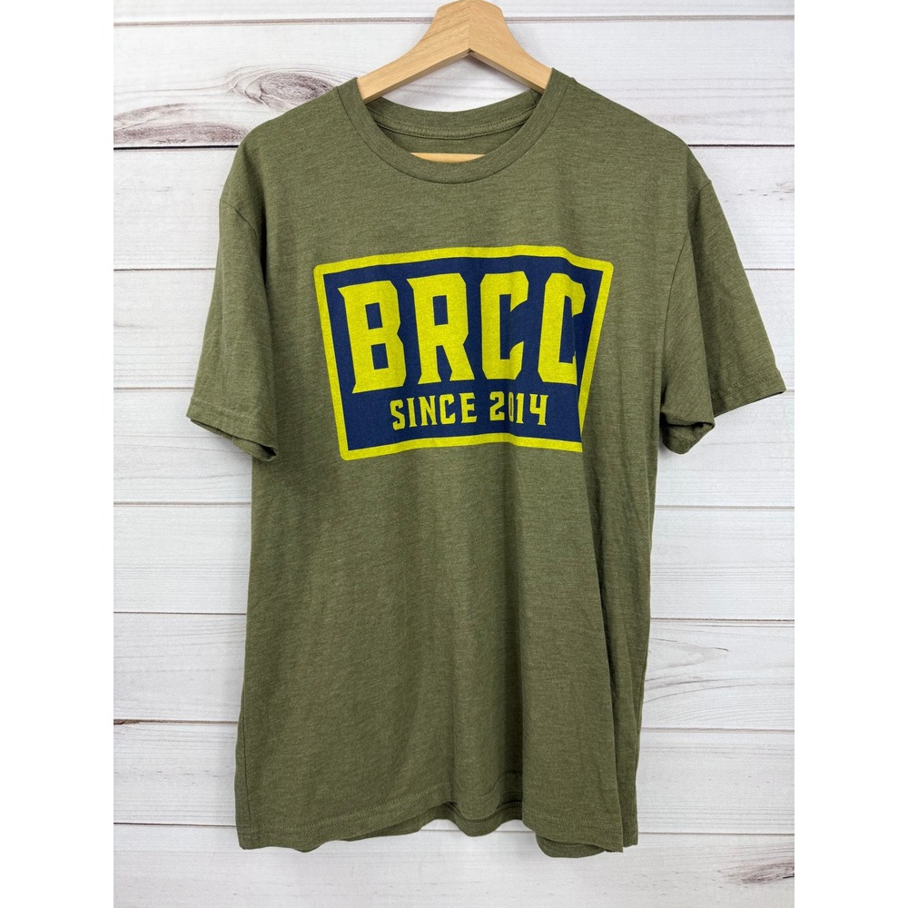 BRCC Black‎ Rifle Coffee Company T Shirt Olive Green Graphic Tee Size L